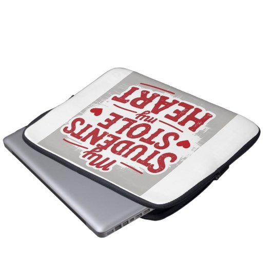 Lehrkräfte Liebe Laptopschutzhülle (Vorne Knopf)