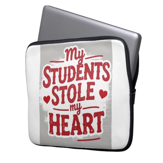 Lehrkräfte Liebe Laptopschutzhülle (Vorderseite Links)