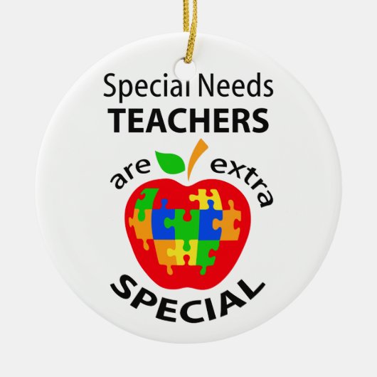 Lehrkräfte mit besonderen Bedürfnissen Keramik Ornament (Vorne)