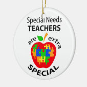 Lehrkräfte mit besonderen Bedürfnissen Keramik Ornament (Links)