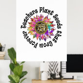Lehrkräfte Pflanze Saatgut Poster (Heimbüro)