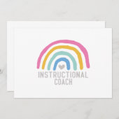 Lehrlehrer: Regenbogen des Lernens Einladung (Vorne/Hinten)