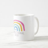 Lehrlehrer: Regenbogen des Lernens Kaffeetasse (VorderseiteRechts)