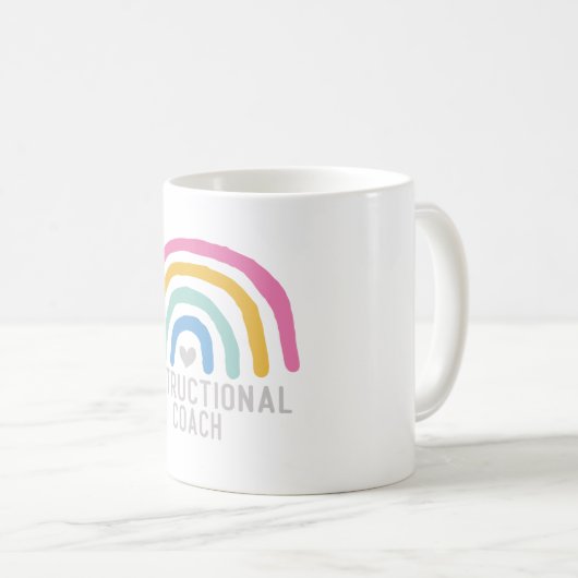 Lehrlehrer: Regenbogen des Lernens Kaffeetasse (VorderseiteRechts)