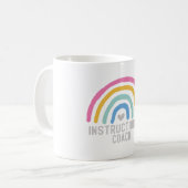 Lehrlehrer: Regenbogen des Lernens Kaffeetasse (Vorderseite Links)