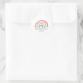 Lehrlehrer: Regenbogen des Lernens Runder Aufkleber (Tasche)