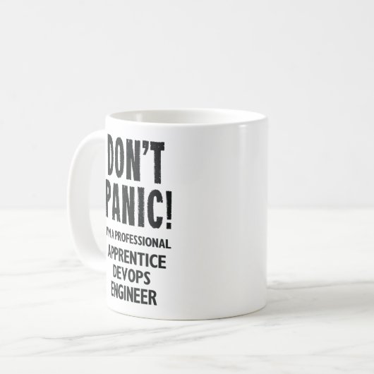 Lehrling DevOps Engineer Kaffeetasse (Vorderseite Links)