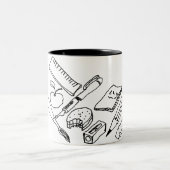 Lehrmaterial... Zweifarbige Tasse (Mittel)