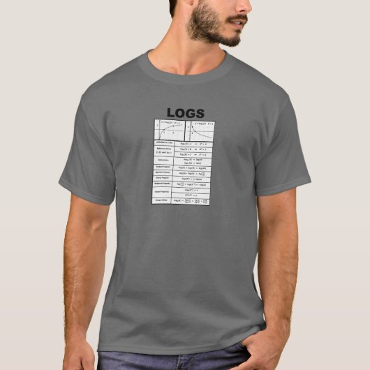 Lehrmathematik Algebra LOGS und logarithmische Req T-Shirt (Vorderseite)