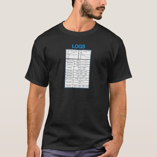 Lehrmathematik und logarithmische Eigenschaften ( T-Shirt (Vorderseite)