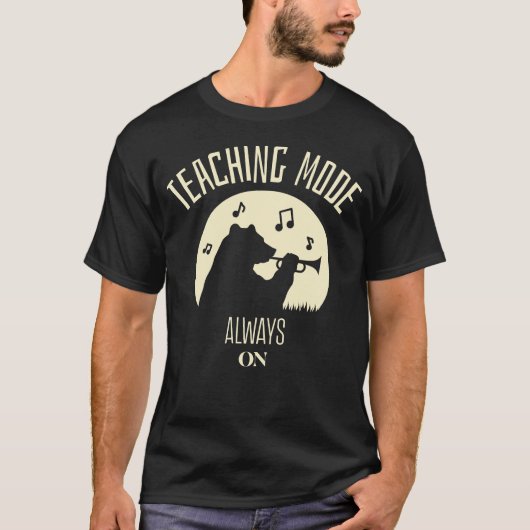 Lehrmodus Immer an Klassenzimmer Lehrer T-Shirt (Vorderseite)
