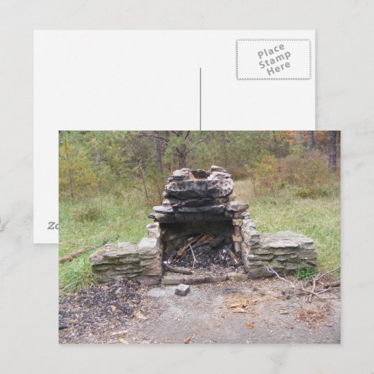 Lehrpfad Fallsylvania Camp Postkarte (Vorne/Hinten)