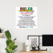 Lehrposter für die Schule - Neue Version Poster (Heimbüro)