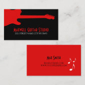 Lehrstuhl für Gitarre Visitenkarte (Vorne/Hinten)