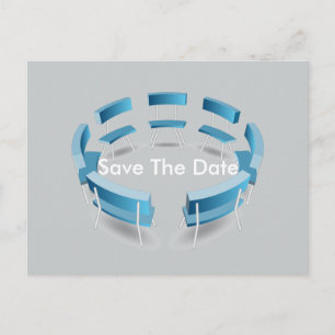 Lehrstühle in einer Postkarte für die Kreislaufbil