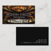 Lehrveranstaltungen für Orchesterdirektor Visitenkarte (Vorne/Hinten)