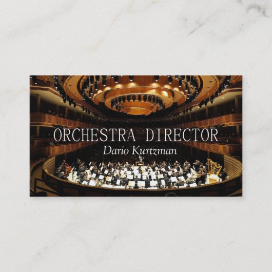 Lehrveranstaltungen für Orchesterdirektor Visitenkarte (Vorderseite)