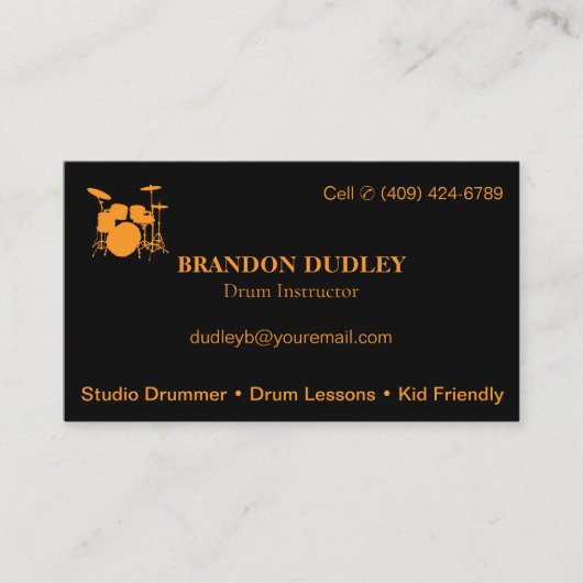 Lehrveranstaltungen für Trommellehrer | Basic Semi Visitenkarte (Vorderseite)