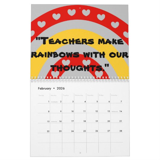 Lehrzeitplan Kalender (Feb 2026)