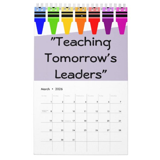 Lehrzeitplan Kalender (Mär 2026)