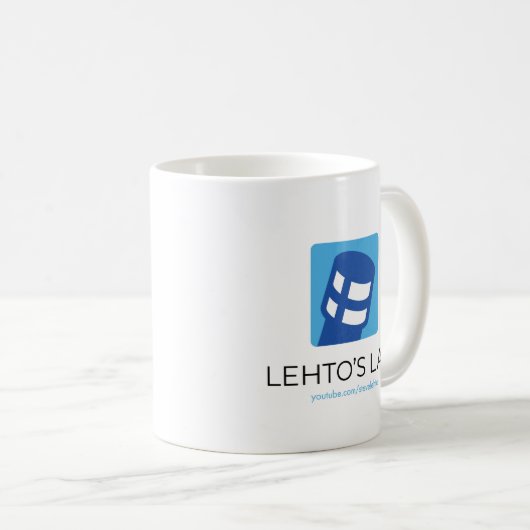 Lehto's Law Logo Kaffeetasse (VorderseiteRechts)