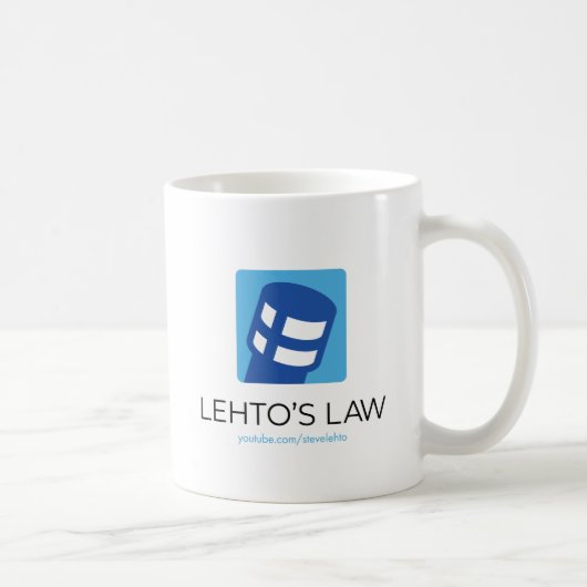 Lehto's Law Logo Kaffeetasse (Rechts)
