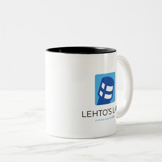 Lehto's Law Logo Zweifarbige Tasse (VorderseiteRechts)