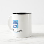 Lehto's Law Logo Zweifarbige Tasse (Vorderseite Links)