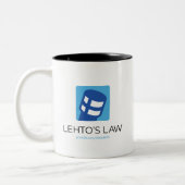 Lehto's Law Logo Zweifarbige Tasse (Links)