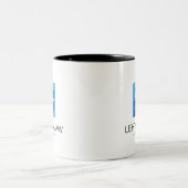 Lehto's Law Logo Zweifarbige Tasse (Mittel)