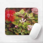 Lehua blüht in den Vulkanen Hawaiis Mousepad (Mit Mouse)