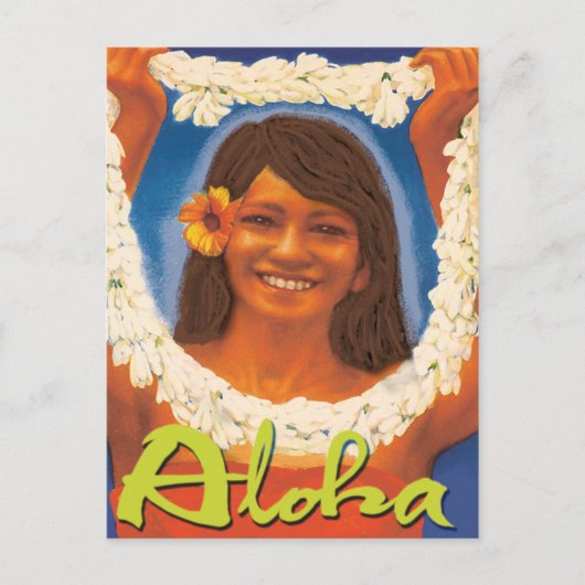 Lei Aloha Postkarte (Vorderseite)