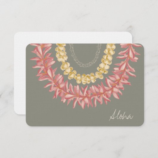 Lei Day by Wander with Aloha Dankeskarte (Vorne/Hinten)