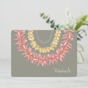 Lei Day by Wander with Aloha Dankeskarte