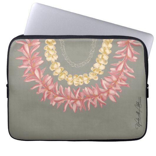 Lei Day by Wander with Aloha Laptopschutzhülle (Vorderseite)