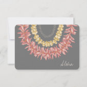 Lei Day - Dove, Custom Aloha Card Dankeskarte (Vorderseite)