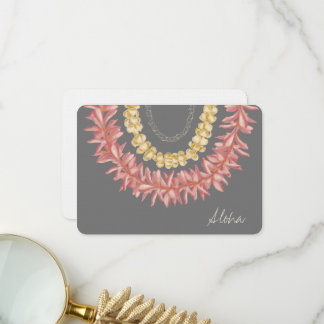 Lei Day - Dove, Custom Aloha Card Dankeskarte