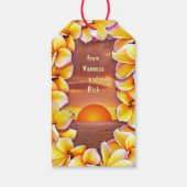 Lei mit Aloha (anpassbar) Geschenkanhänger (Rückseite)
