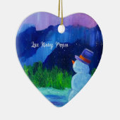 Leia Rising Propes Snowman Traumreise Keramik Orna Ornament (Rechts)