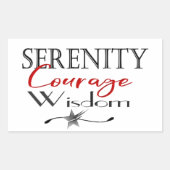 Leibeigenschaft und Weisheit Rechteckiger Aufkleber (Vorderseite)