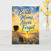Leibliche Mütter vergessen nie Karte (Gelbe Blume)