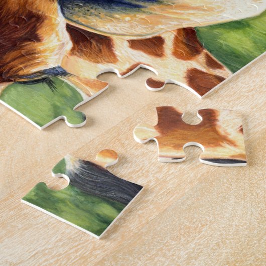 Leibliches Wohl - Giraffe Puzzle (Seite)