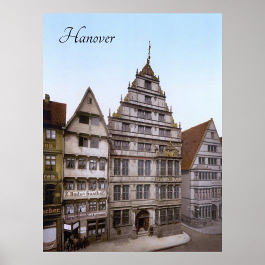 Leibniz House in Hannover Poster (Vorne)