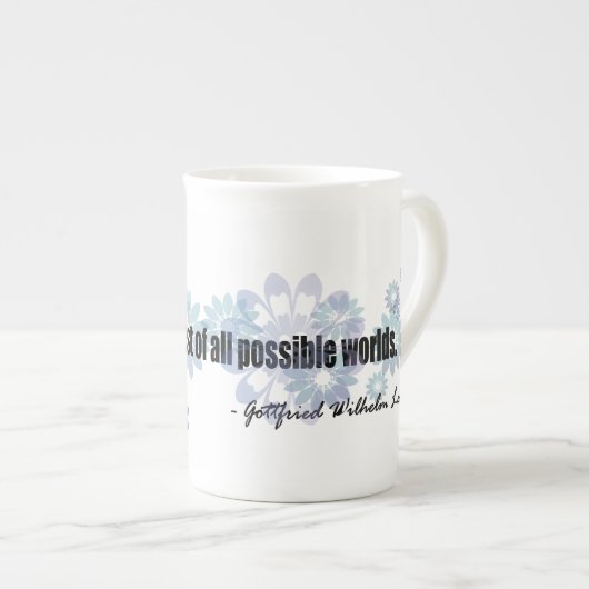 Leibniz Porzellantasse (Vorderseite Rechts)