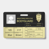 Leibwächter Ausweis (Rückseite)