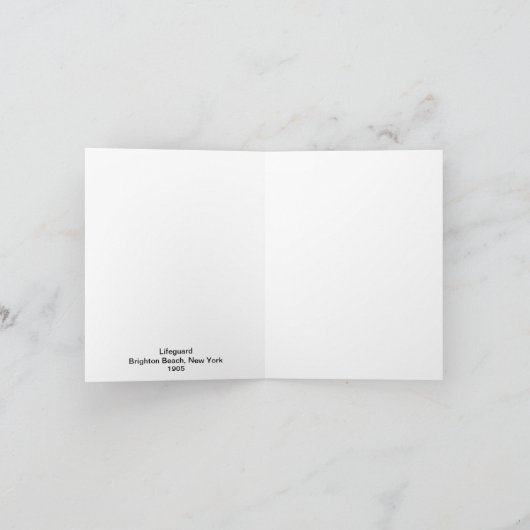 Leibwächter-Brighton-Strand 1905 Karte (Innenseite)