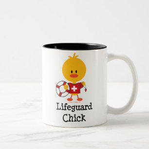 Leibwächter-Küken-Tasse Zweifarbige Tasse