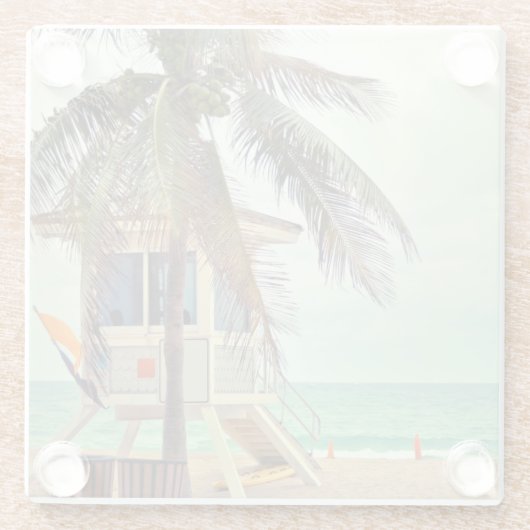 Leibwächter-Station |Florida Glasuntersetzer (Rückseite)