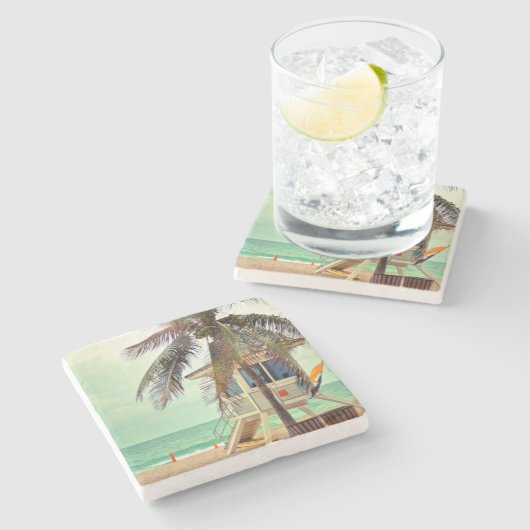 Leibwächter-Station |Florida Steinuntersetzer (Seitenansicht)