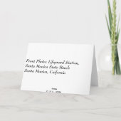 Leibwächter-Stations-Sonnenuntergang-Gruß-Karte Karte (Rückseite)